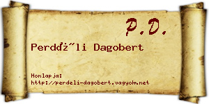 Perdéli Dagobert névjegykártya